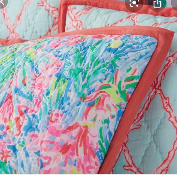 lilly pulitzer euro sham